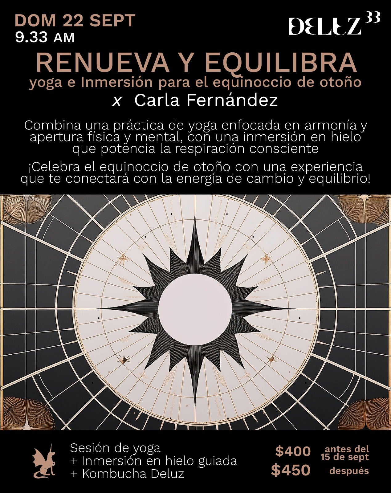 ¨RENUEVA Y EQUILIBRA" YOGA + ICE X CARLA FERNANDEZ